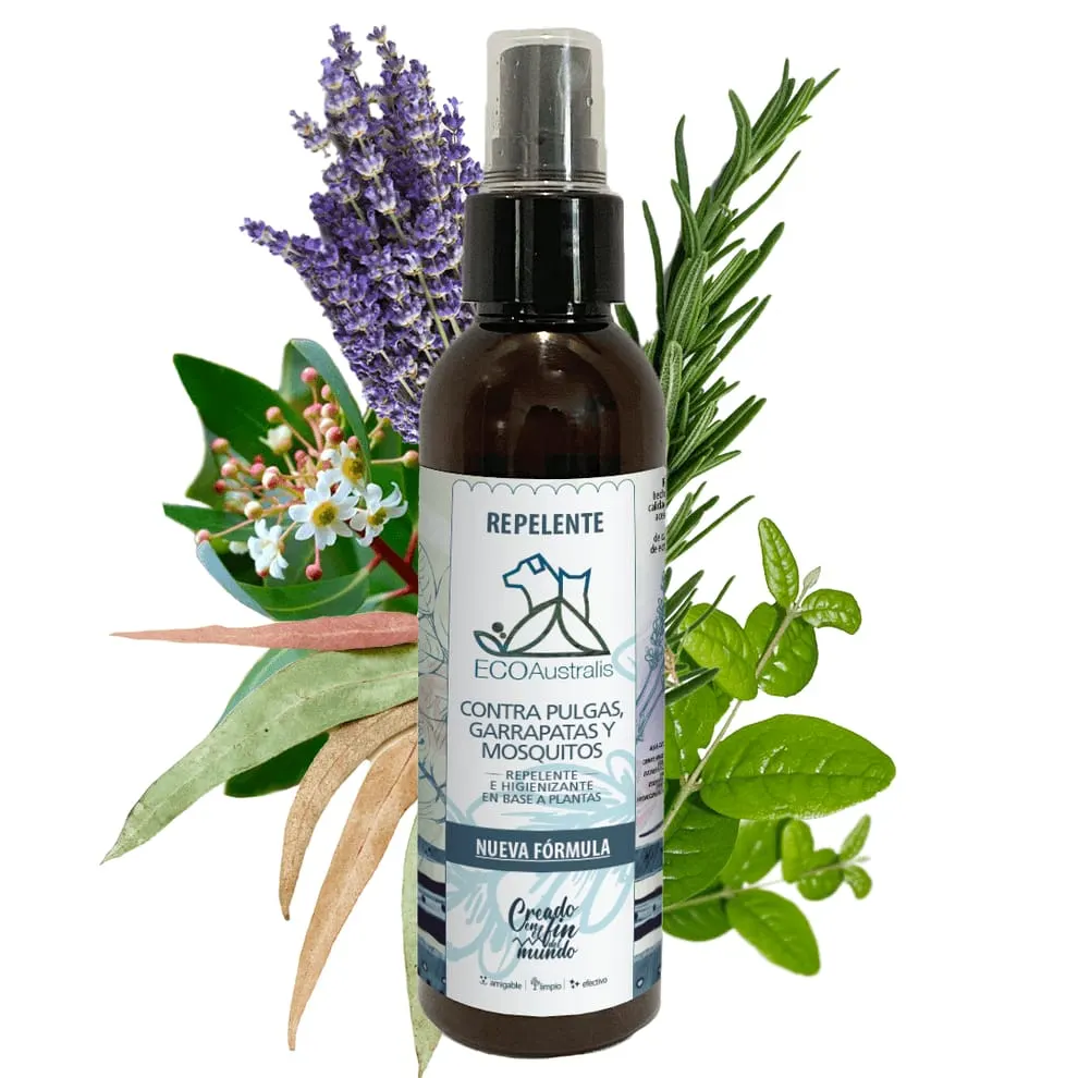 Spray Repelente contra Pulgas, Garrapatas y Mosquitos ECOAustralis 135 ml